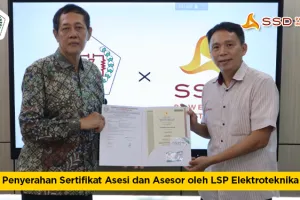 Certificate Awarding for Asesi and Asesor by LSP Elektroteknika