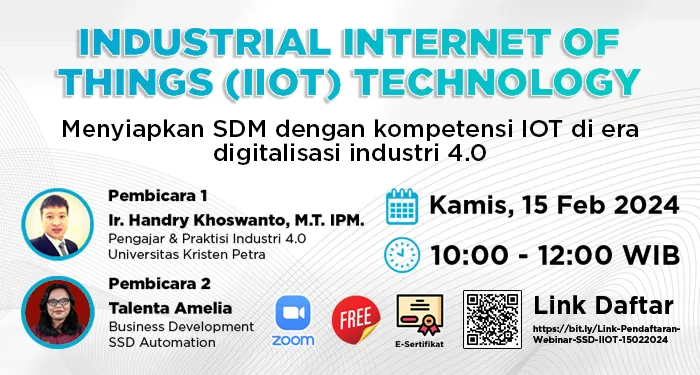 Webinar Industrial Internet Of Things (IIOT) Technology
