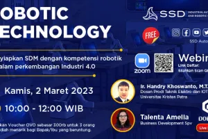 SSD ACADEMY  Webinar Edukasi  Robotic Technology  Menyiapkan SDM dengan kompetensi robotik di dalam perkembangan Industri 40